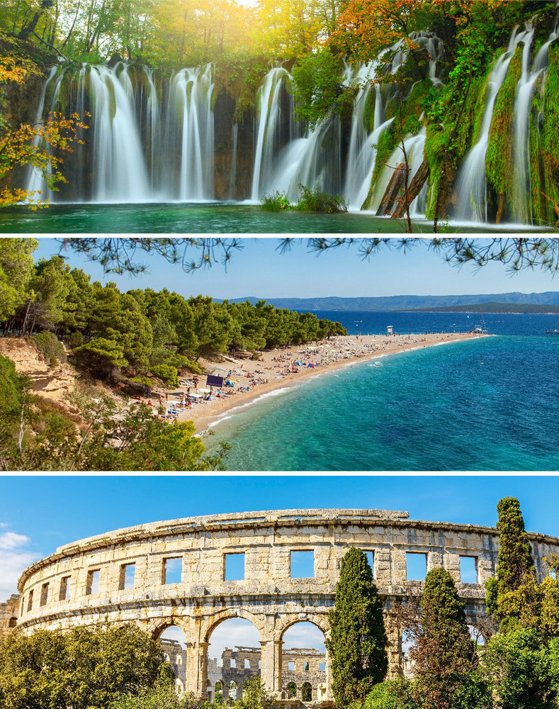 Plitvice lakes, Bol, Arena Pula