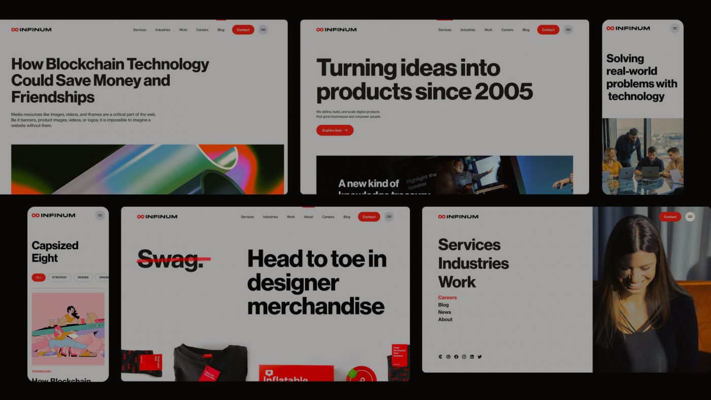 Infinum Web Mockup