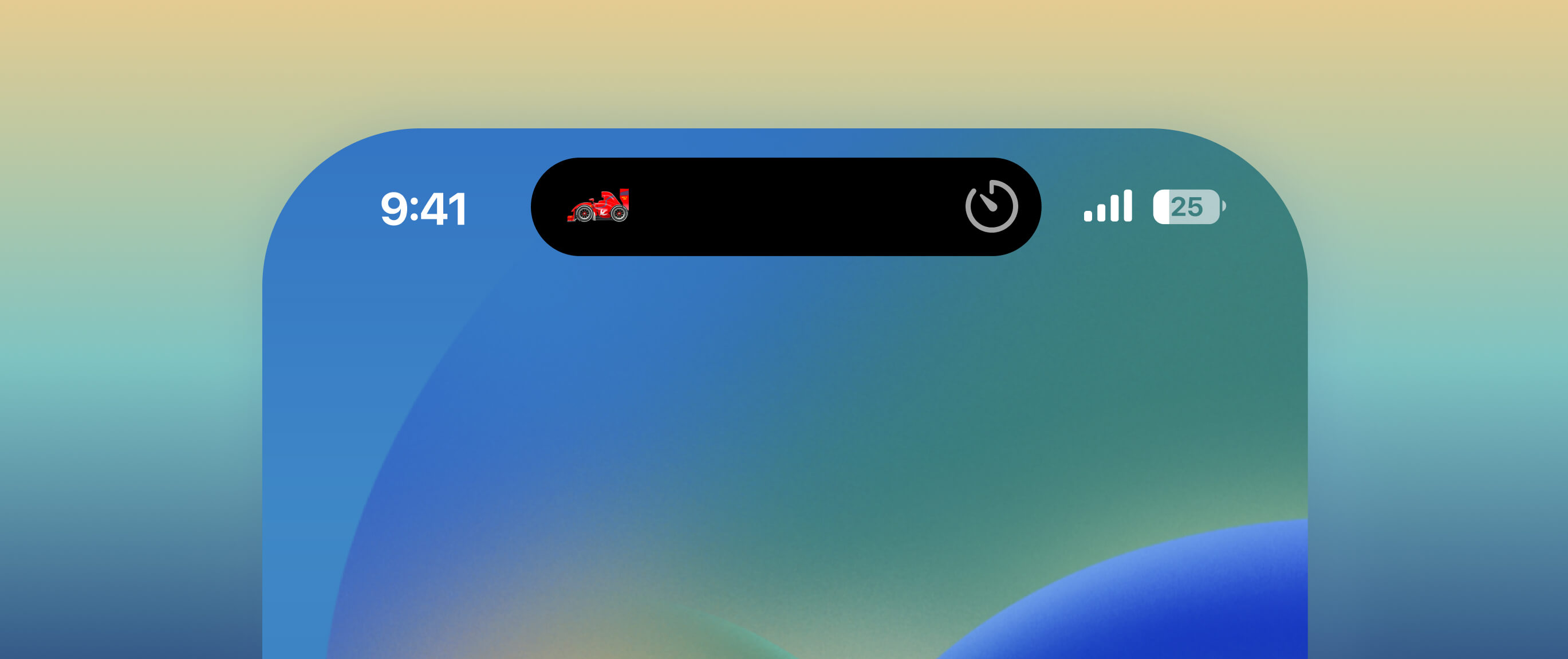 iOS Live Activity Leading and Trailing view
