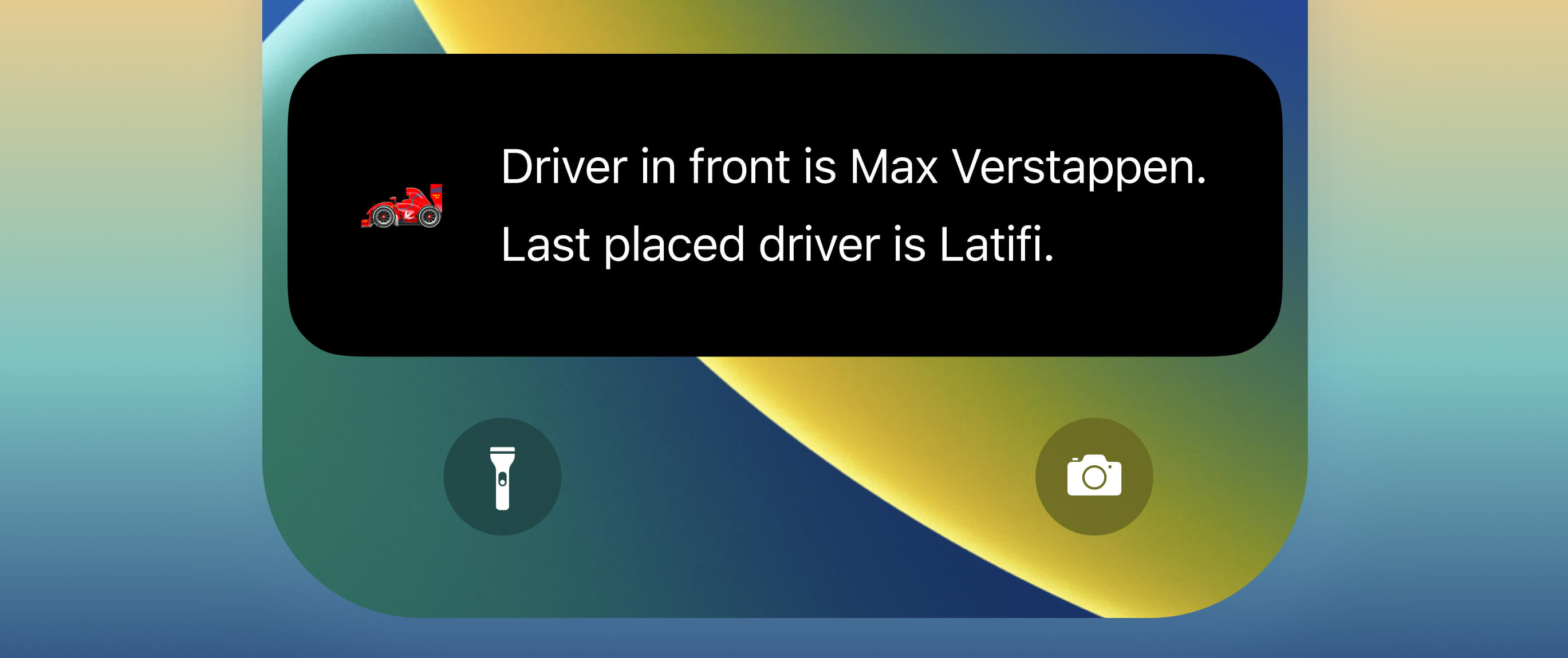 iOS Lock Screen view