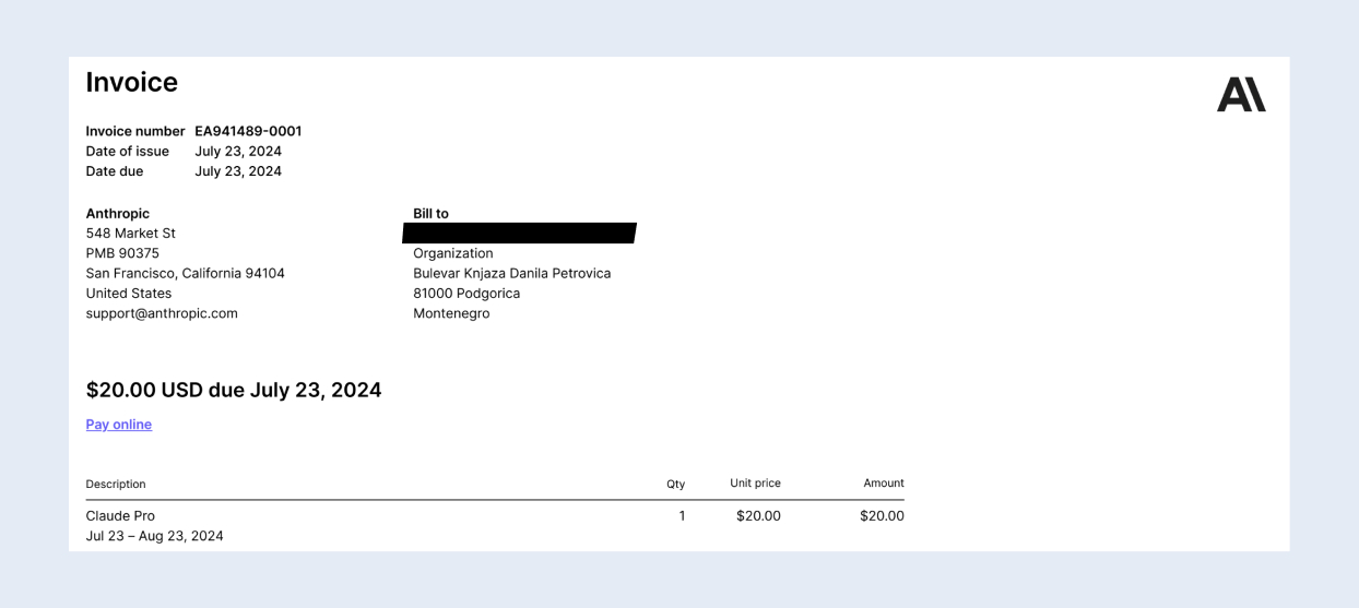 Invoice