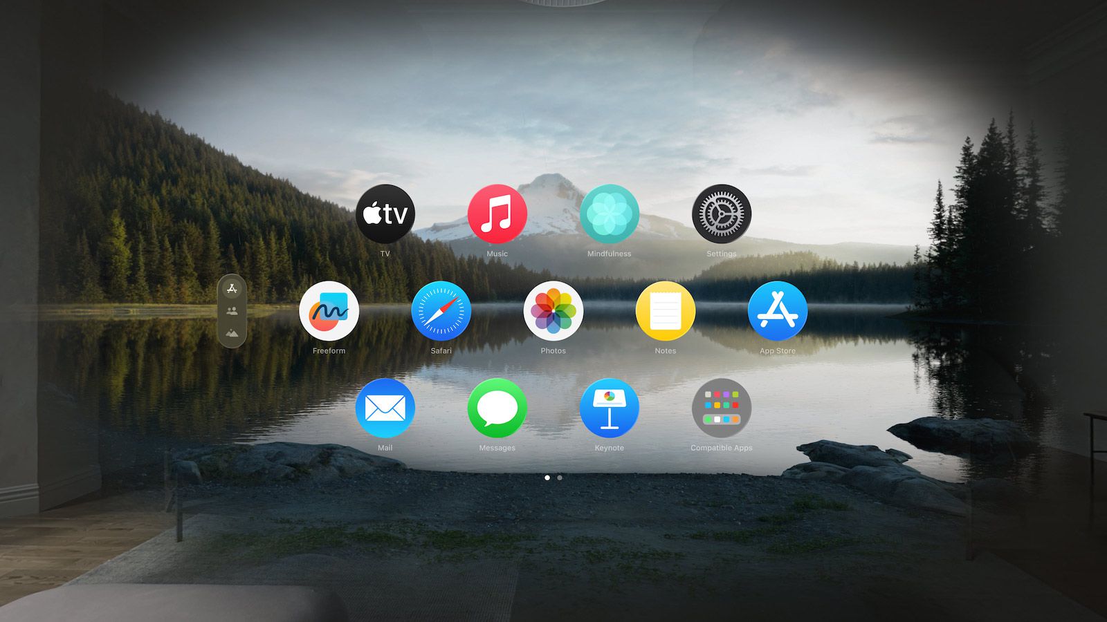 Visionos Home Screen Mt Hood